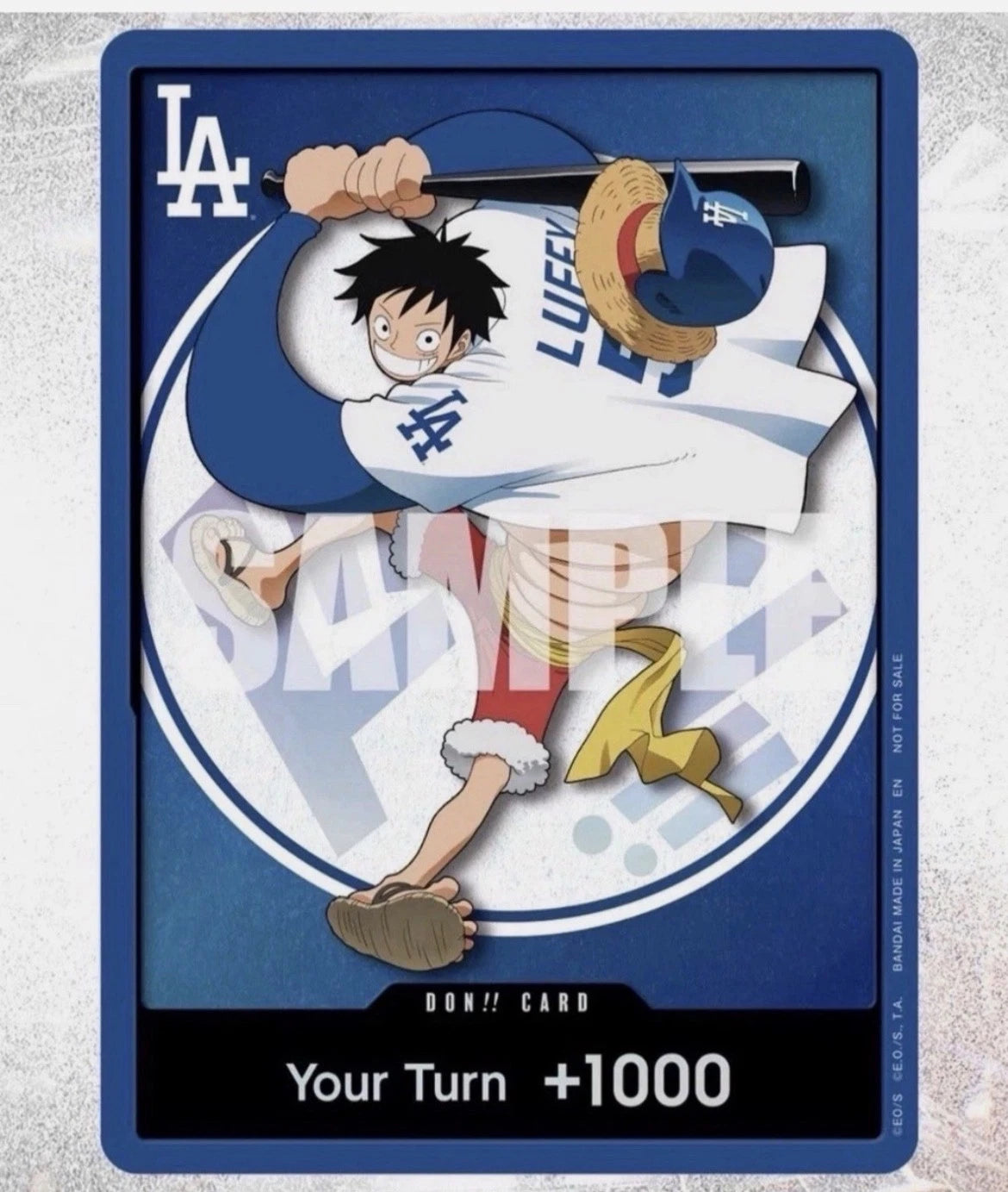 2026 Los Angeles Dodgers X One Piece Night Luffy DON!! card