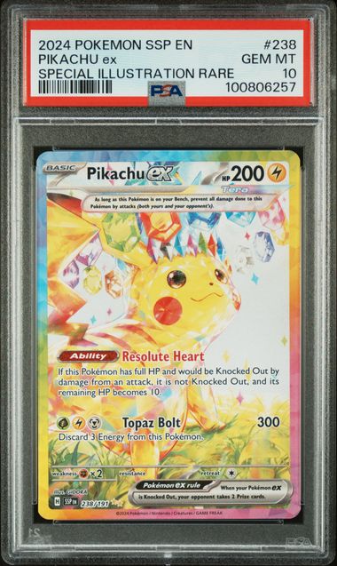PSA 10 Pikachu ex 238